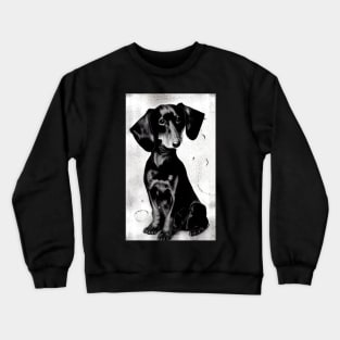 dachshund print Crewneck Sweatshirt